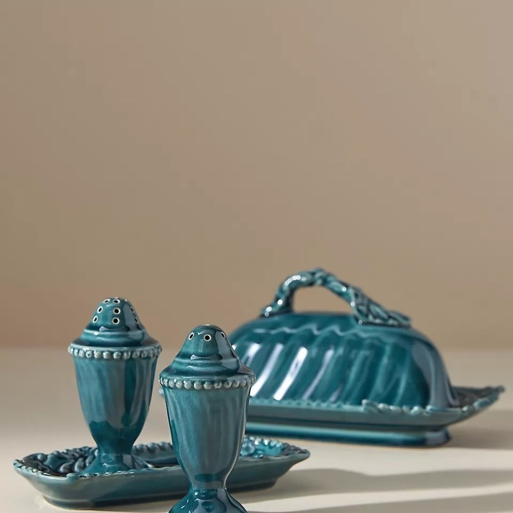 COPY - NWT Anthropologie Blue Paola Butter Dish - Picture 2 of 3